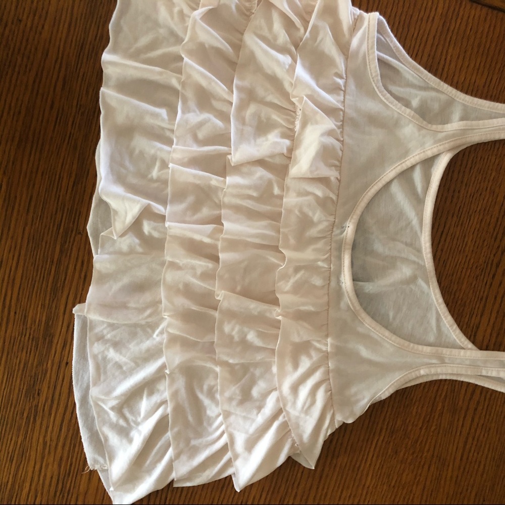 Studded Crop Tank w/ Ruffle Backside (S) - Picture 2 of 2